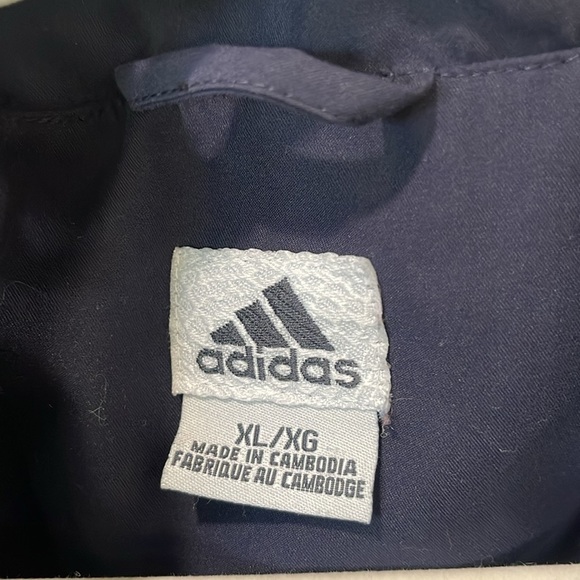 Adidas Climashell Pullover Sleeveless Windbreaker track Vest XL blue 2003 Y2K - Picture 3 of 9